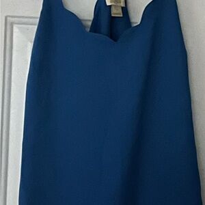 J. Crew Blue Halter Sheath Camisole size 2
